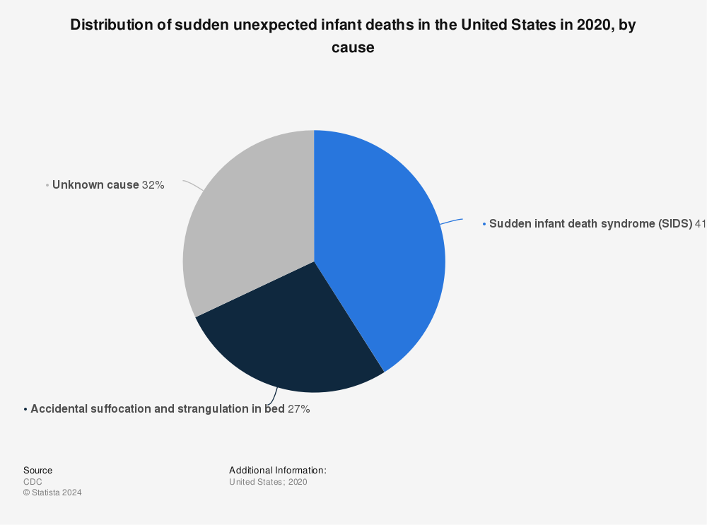 Statistic: Distribution of sudden unexpected infant deaths in the United States in 2020, by cause | Statista